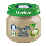 Пюре, Gerber (Гербер) 80 г цветная капуста с 4 мес