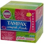 Тампоны, Tampax (Тампакс) №16 (дискрит) компак фреш супер с аппликатором