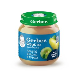 Пюре, Gerber (Гербер) 125 г яблоко и груша