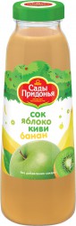 Сок, Сады Придонья 300 мл яблоко банан киви с мякотью без сахара с 12 мес