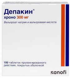 Депакин хроно табл. пролонг. п/о 300 мг 100 шт.